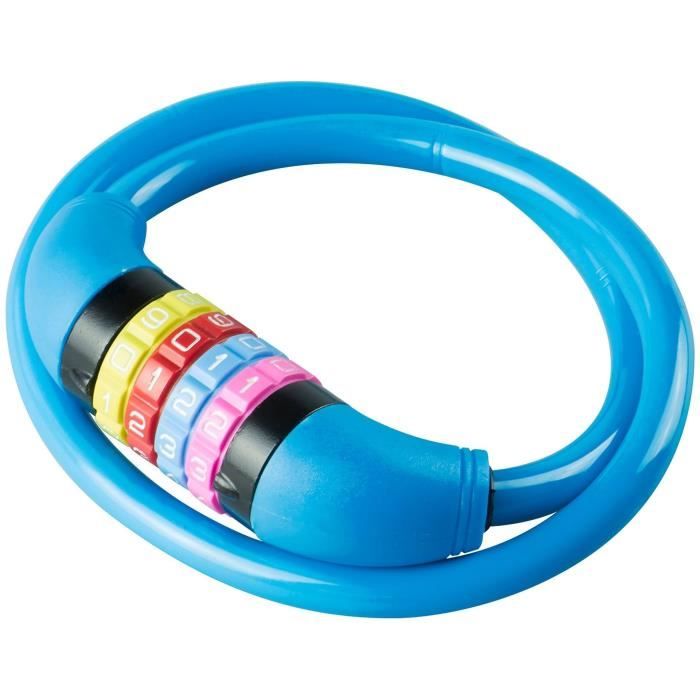 Kids bike lock - BURG WACHTER - 210 C 65 KIDS - Color, code, 65 cm, 10 mm steel