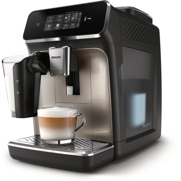 Automatic espresso machine - PHILIPS - Silent Brew EP2336/40 - 4 LatteGo drinks - Chrome black