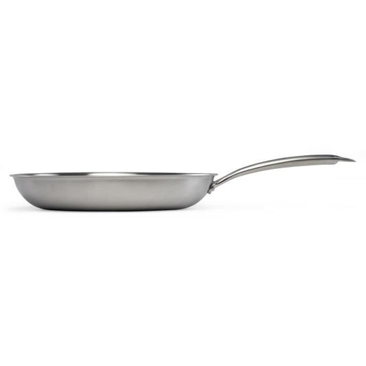Brigade - 28 cm stainless steel frying pan - LIVOO - MEP159 - Triply stainless steel - Suitable for all hobs including induction - Made in France