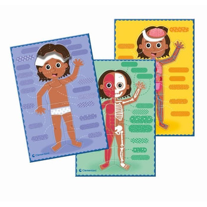 Montessori - Clementoni - The Human Body - Educational game to learn how the body is made inside and out - D
