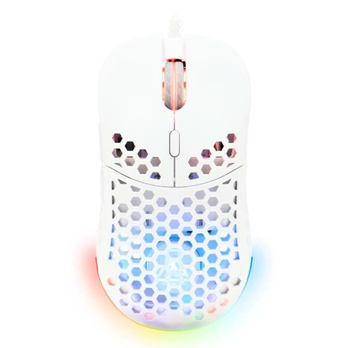 Wired Gaming Mouse - The G-Lab - KULT-OXYGEN - RGB - 12800 DPI - White