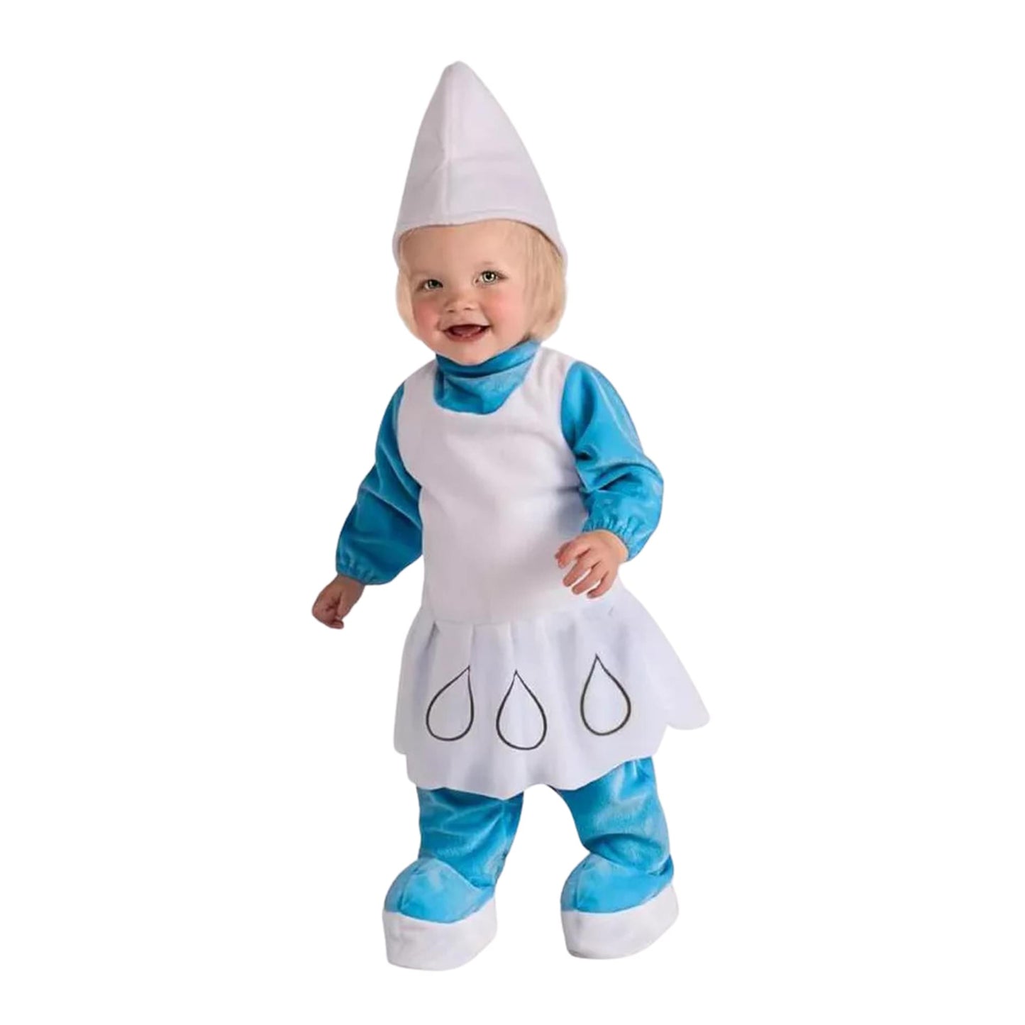 Smurfs Smurfette Costume Romper Dress Infant Toddler 12-18 Months