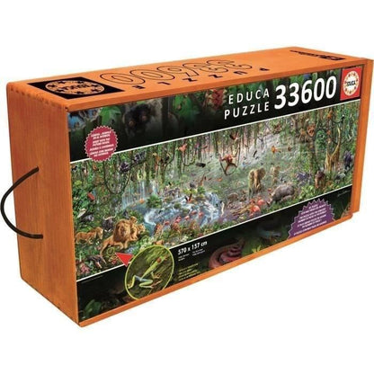EDUCA Puzzle The Wild Life 33600 Pieces