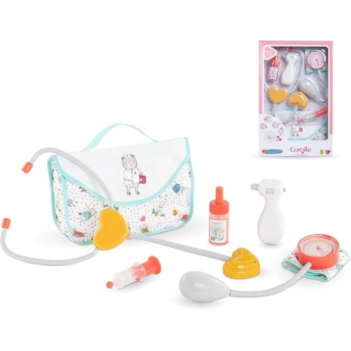 Large COROLLE Doctor's Box - 6 accessories - for 30, 36 and 42 cm dolls - from 18 months