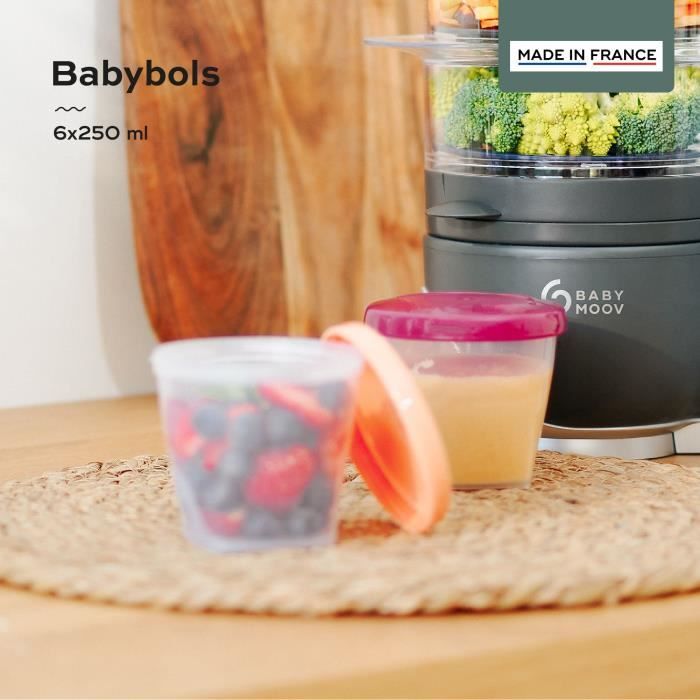 BABYMOOV Babybols Kit L - 6 x 250 ml - Hermetic storage jars