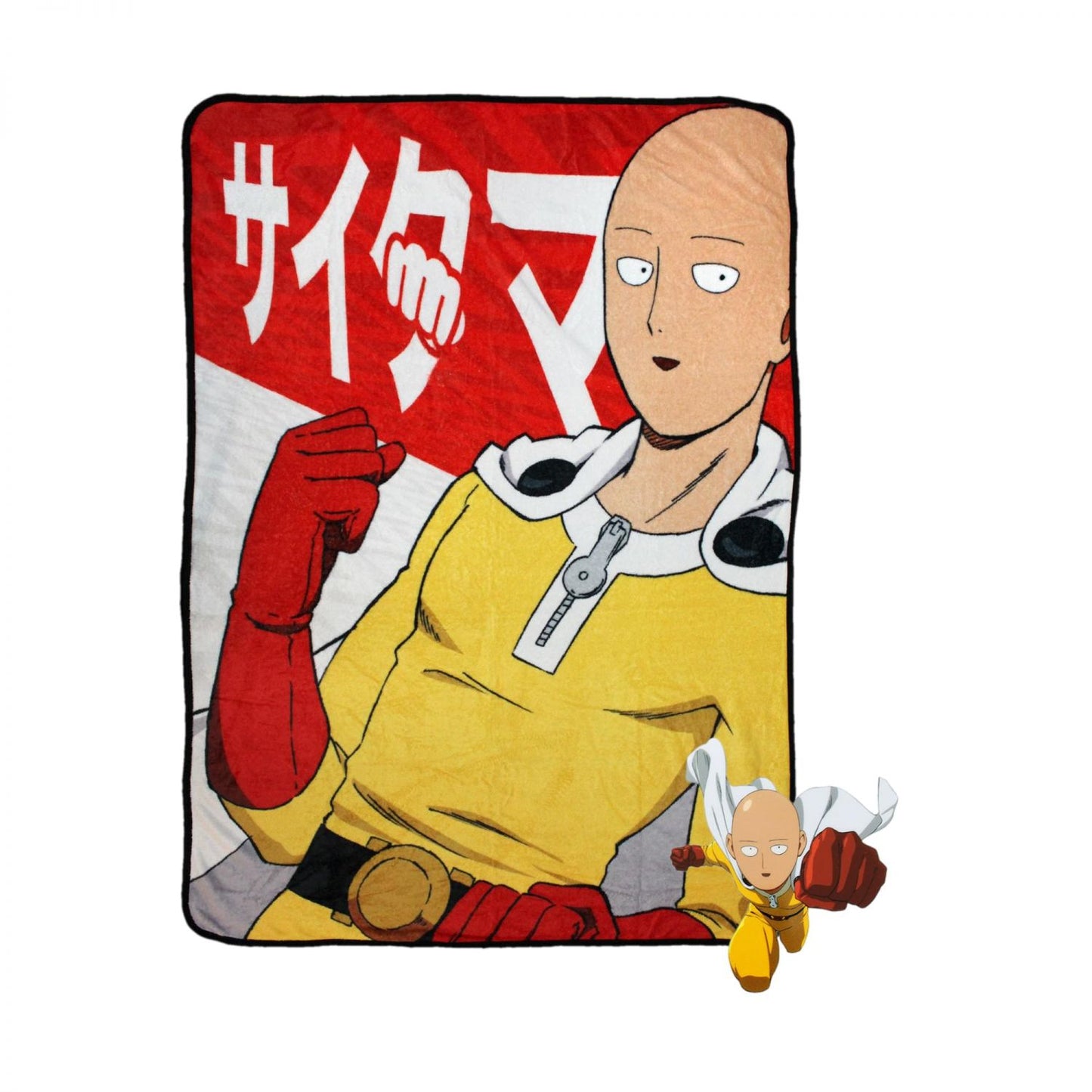 One-Punch Man 45 x 60 Inch Fleece Throw Blanket