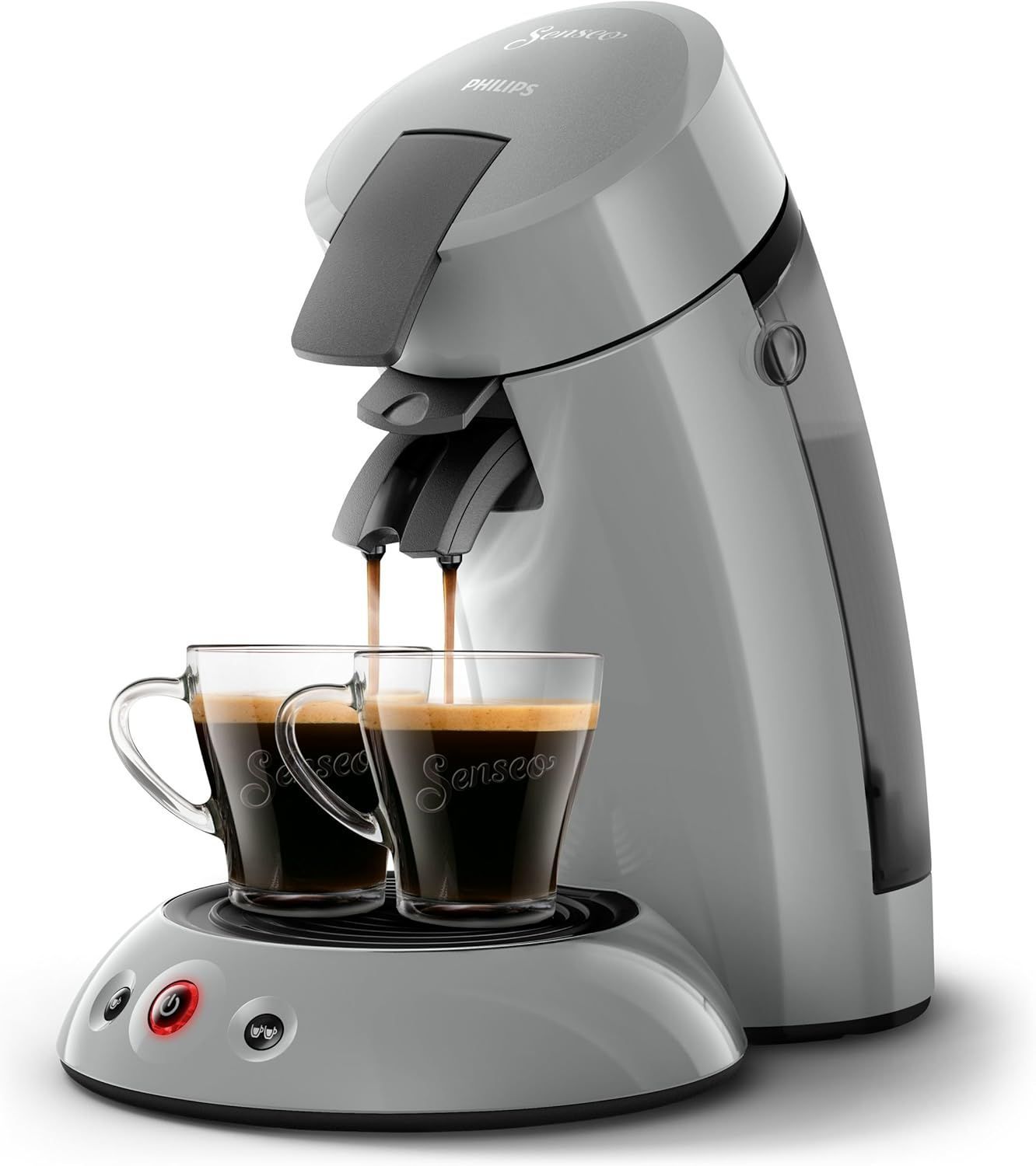 Coffee machine Dosette Senseo Original Philips HD6553/71, aroma booster, Crema Plus (dense foam), 1 to 2 cups, gray
