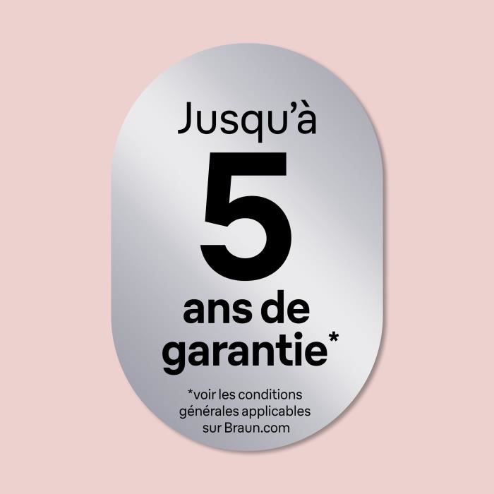 Electric epilator - BRAUN - SILK EPIL 7 SE 7-000 - 2 speeds - Cordless - 40 min - White / Pink