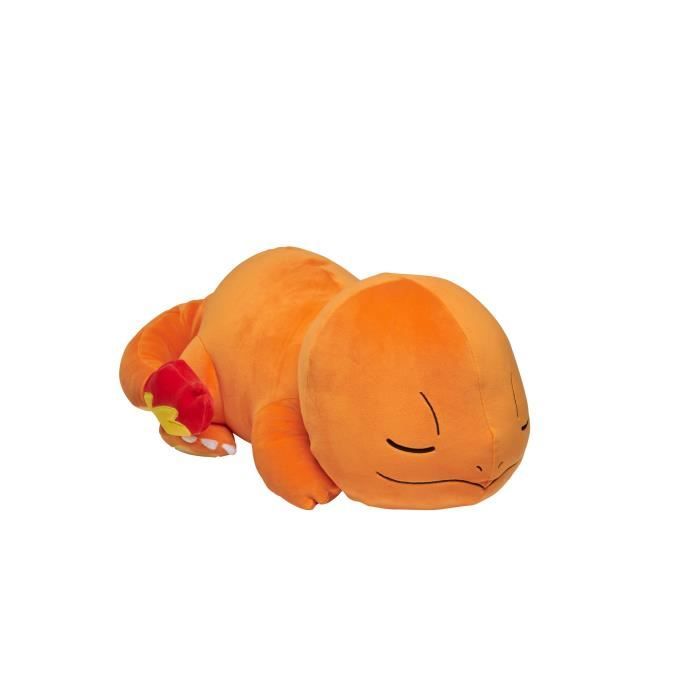 Charmander Sleeping Plush 40cm - BANDAI - Pokémon - Soft Toy or Pillow for Children 2 Years and Older