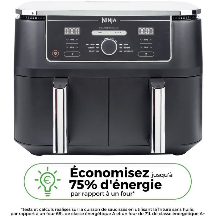 Ninja - Foodi Max - AF400EU - Dualzone oil without oil? - 2470W - 7.6L - 2 cooking drawers - 6 cooking modes
