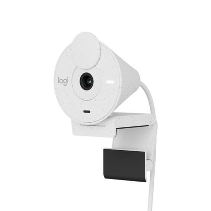 Logitech Brio 300 Full HD webcam with confidentiality, micro noise reduction, USB -C - broken white