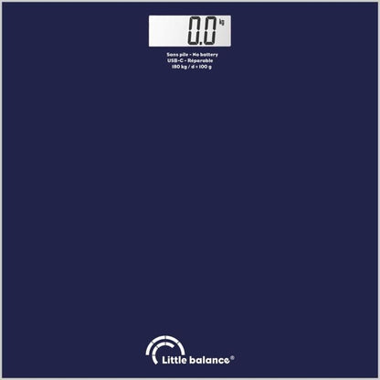 Bathroom scale - LITTLE BALANCE - SB3 - USB-C - Midnight blue
