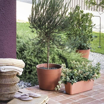 Flower pot - DEROMA - Origin - 22.3 L - Terracotta