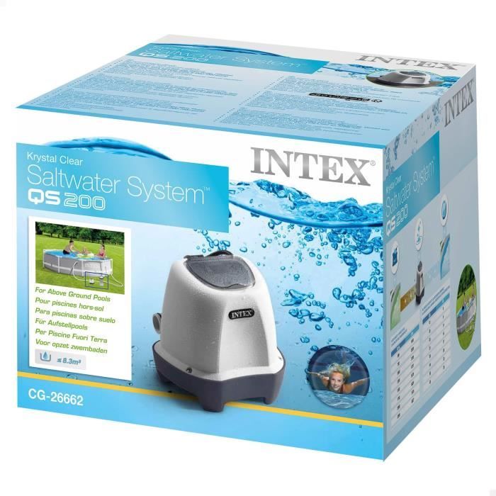 Intex - 26662 - QS200 salt sterilizer for swimming pools up to 8 m3