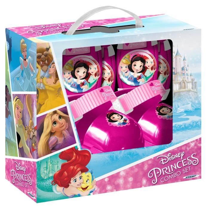 DISNEY PRINCESSES Set Roller Skates with Elbow Pads / Knee Pads