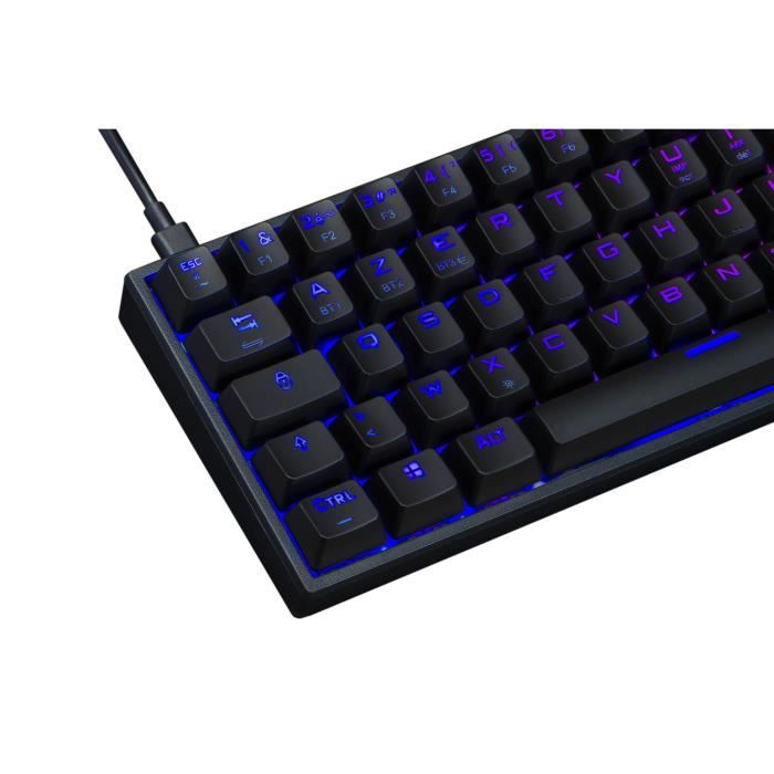 Gaming Keyboard - The G-Lab - KEYZ TITAN - Mechanical (Red Switch) - Wired - RGB - Black