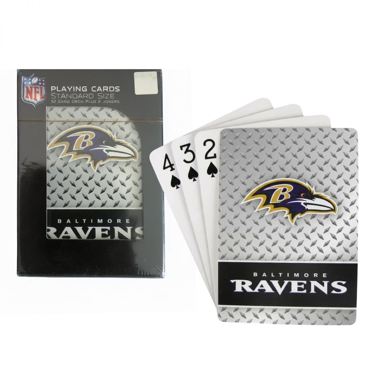 Baltimore Ravens NFL Diamond Plate Playing Cards