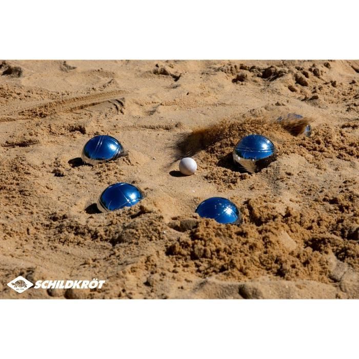 Schildkrot Funsport Petanque Ball Set Silver and Black - 4000885700084
