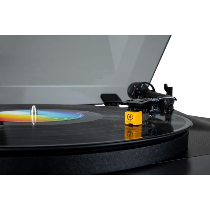 THOMSON TT700 - Premium 33 and 45 rpm vinyl turntable - AT91 Audio Technica playhead - Antiskating - Black