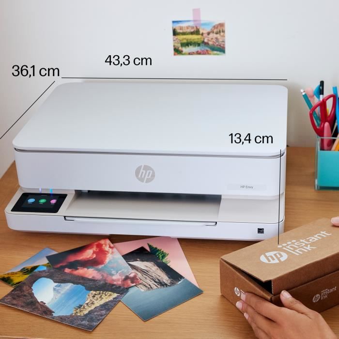 HP Envy 6110e Color Inkjet All-in-One Printer - Copy Scan - 3 months of Instant Ink included with HP+