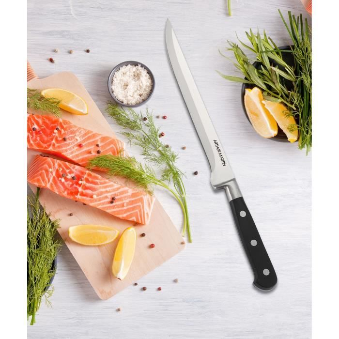 Knife Set - ARTHUR MARTIN - AMC1586 - Knife Set - 3 pieces - Black